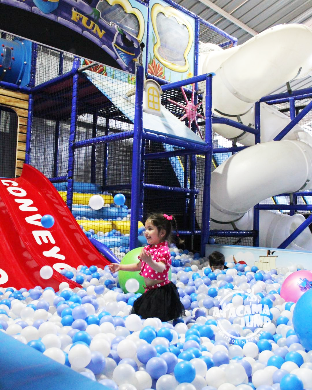 Niños disfrutando en Atacama Jump